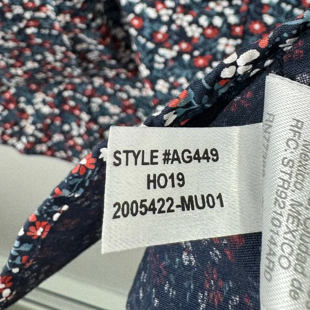 NWT J.Crew Men Floral‎ Organic Cotton Button Down Shirt Size Large